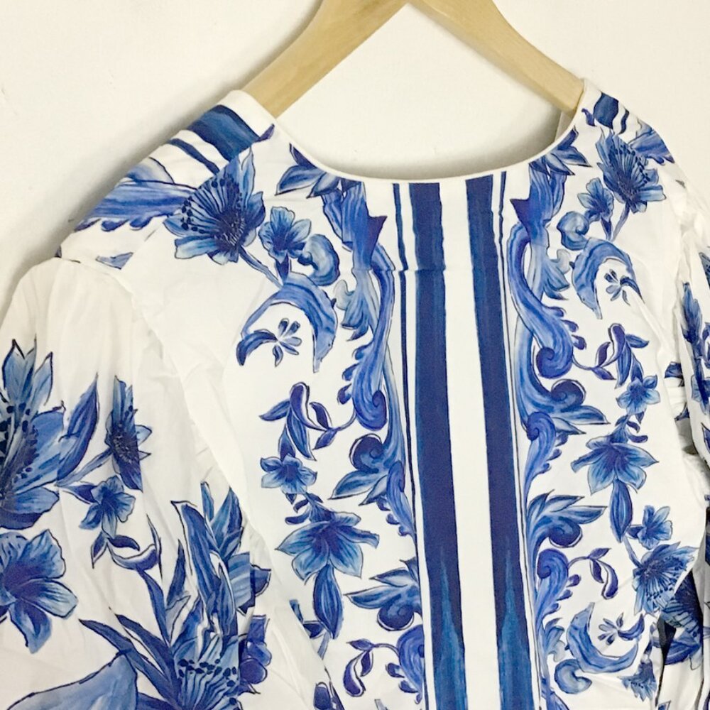 Farm Rio Off-White Garden Tiles Mini Dress - Picture 11 of 16